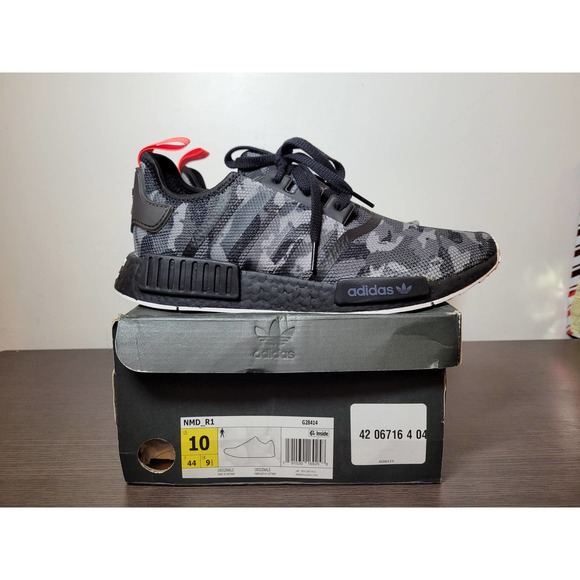 Men Adidas NMD NYC Camo Black Red G28414 main image 4